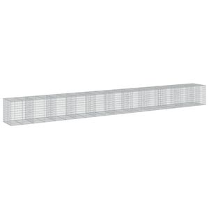vidaXL Gabionska ko&scaron;ara s pokrovom 1050x100x100 cm pocinkano železo