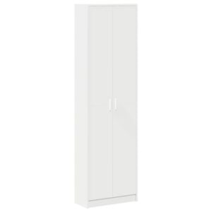 vidaXL Garderobna omara Bela 55 x 25 x 189 cm Inženirski les