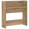 vidaXL Omara za čevlje Umetni hrast 60 x 18 x 60 cm Konstruiran les