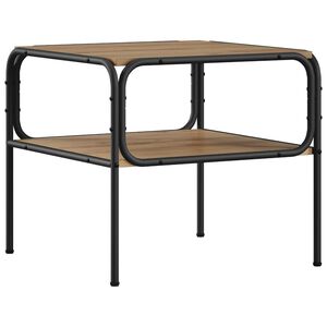 vidaXL Stranska miza Artisan hrast 100 x 50 x 46 cm Inženirski les