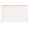 vidaXL Vrtna visoka greda bela 119,5x40x78 cm trdna borovina