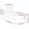 vidaXL Postelja z dodatnim prostorom za shranjevanje in vzmetnico