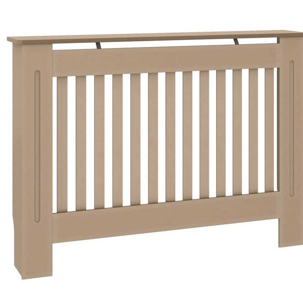 vidaXL Pokrov radiatorja 2 pcs Rjava 112 x 19 x 81,5cm Konstruiran les