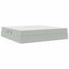 vidaXL Postelja z dodatnim prostorom za shranjevanje in vzmetnico