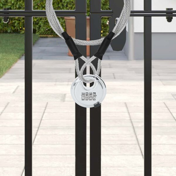 vidaXL Zaključne ključavnice z ključi 6 pcs srebrna 7 x 2.3 x 7 cm