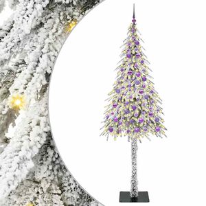 vidaXL Božično drevo med 300 LED z stojalom Bela 210 cm PE in jeklo