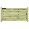 vidaXL Vrtna vrata 2 kosa impregnirana borovina 150x75 cm zelena