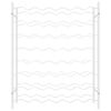 vidaXL Stojalo za vino za 48 steklenic bela kovina