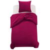 vidaXL Komplet prevlek za odejo bordo 155x220/80x80 cm