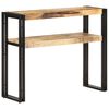 vidaXL Konzolna mizica 90x30x75 cm robusten mangov les