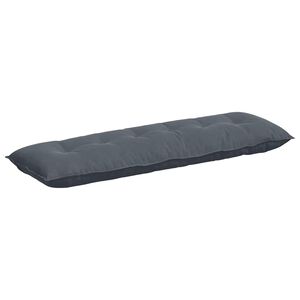 vidaXL Poglavni vzglavnik Temno siva 160 x 50 cm Žametna tkanina