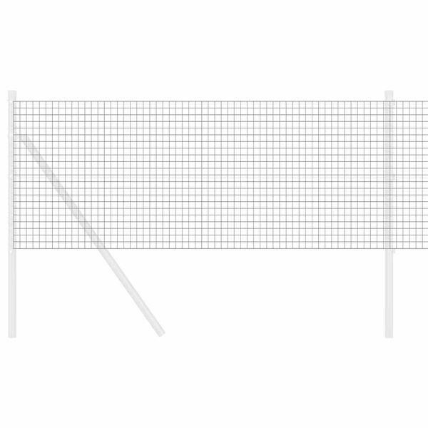 vidaXL Ograja z varjeno žico Siva 0.6 x 100 m Jeklo