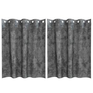 vidaXL Velvete zavese 2 kos Siva 140 x 140 cm Žamet
