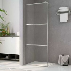 vidaXL Steklena pregrada za tu&scaron; s prozornim ESG steklom 80x195 cm