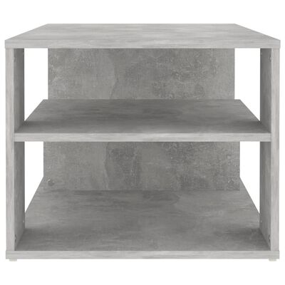 vidaXL Klubska mizica betonsko siva 100x50x40 cm iverna plošča