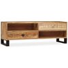 vidaXL TV omarica trden mangov les 120x30x40 cm