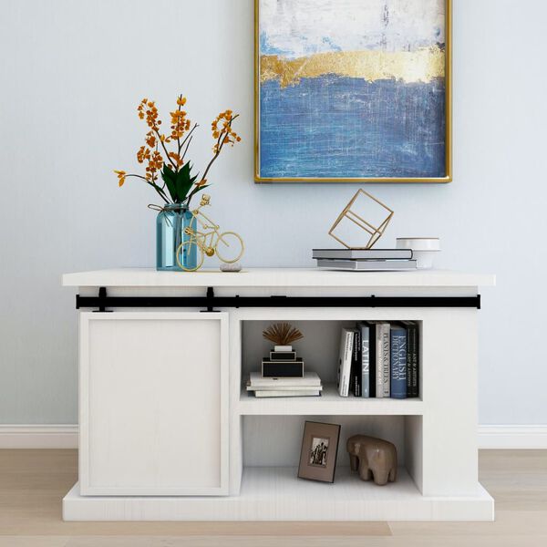 vidaXL Mini komplet za drsna vrata omare iz ogljikovega jekla 122 cm