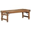 vidaXL Klubska miza Rjava 110 x 55 x 40 cm Trdna obnovljena les