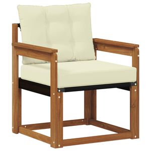 vidaXL Zunanji kavč Masivno akacijevo les in Textilene