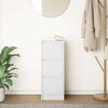 vidaXL Komoda bela 29,5x34x76 cm inženirski les