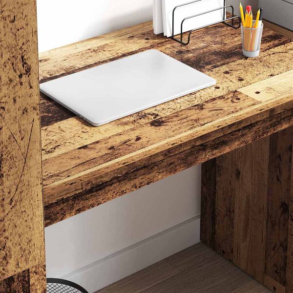 vidaXL Miza s polico Star les 113 x 54 x 120 cm Konstruiran les