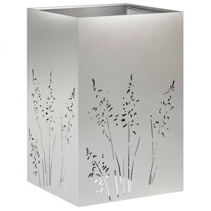 vidaXL Vrtni lonček Srebrna 50 x 50 x 75 cm Nerjaveče jeklo
