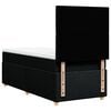 vidaXL Box spring postelja z vzmetnico črna 80x200 cm blago
