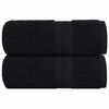 vidaXL Brisače za goste FROGN 2 kosa črne 30x50 cm 360 g/m&sup2;