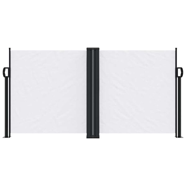 vidaXL Zložljiva stranska tenda bela 120x1000 cm