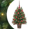 vidaXL Umestno božično drevo med 150 LED Zelena 75 cm PE in PVC
