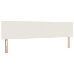 vidaXL Vzglavje z vzglavjem krema 200 cm Umjetno usnje