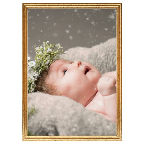 vidaXL Foto okvirji 5 kosov namizni zlati 15x21 cm MDF