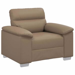 vidaXL Kavč fotelj cappuccino 100x81x84 cm umetno usnje