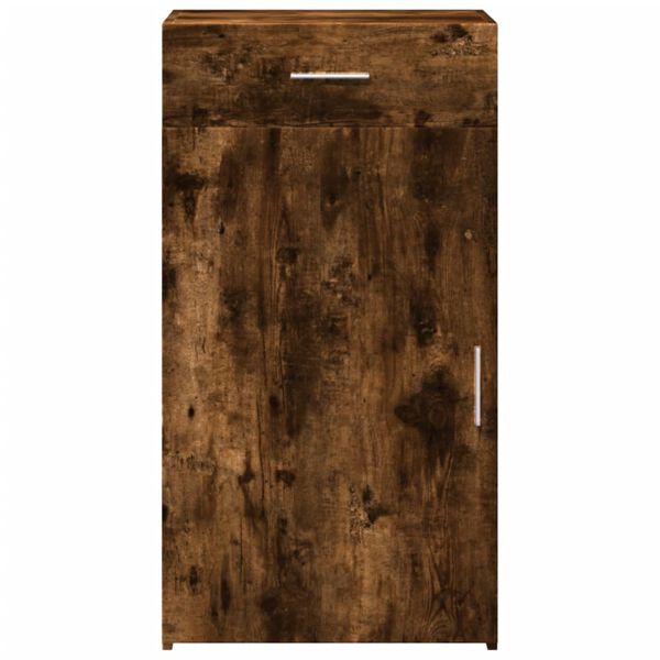 vidaXL Komoda dimljeni hrast 50x42,5x93 cm inženirski les