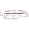 vidaXL Posteljni okvir 140x200 cm trden les