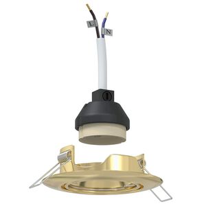 vidaXL Reflektor 6 pcs Zlata 9 x 9 x 2.5 cm Kovina