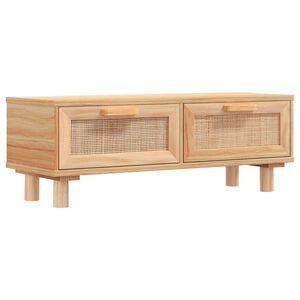 vidaXL Klubska mizica Rjavo 80x40x30 cm inženirski les trdna borovina