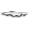 vidaXL Gastronomske posode 4 kosi GN 1/1 20 mm nerjaveče jeklo