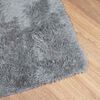 vidaXL Shaggy Rug High Pile "NAVARRA" svetlo siva 200x290 cm Poliester