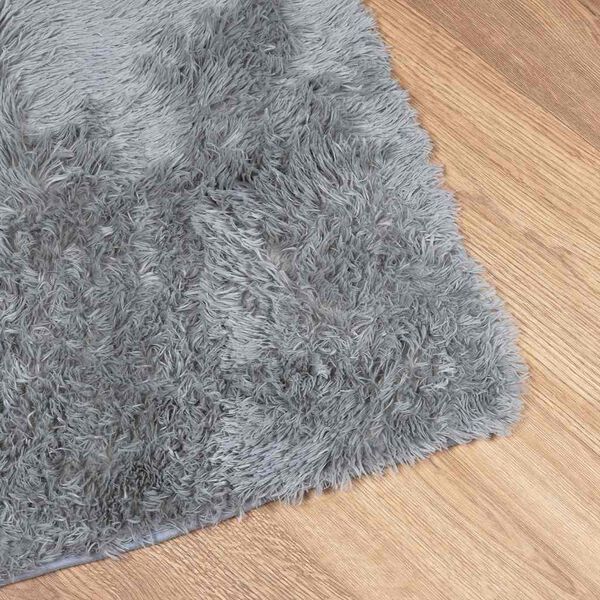 vidaXL Shaggy Rug High Pile "NAVARRA" svetlo siva 200x290 cm Poliester