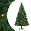 vidaXL Umestno božično drevo Zelena 240 cm PVC, jeklo in plastika
