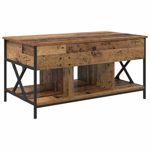 vidaXL Klubska miza Star les 100 x 55 x 48.5 cm Konstruiran les
