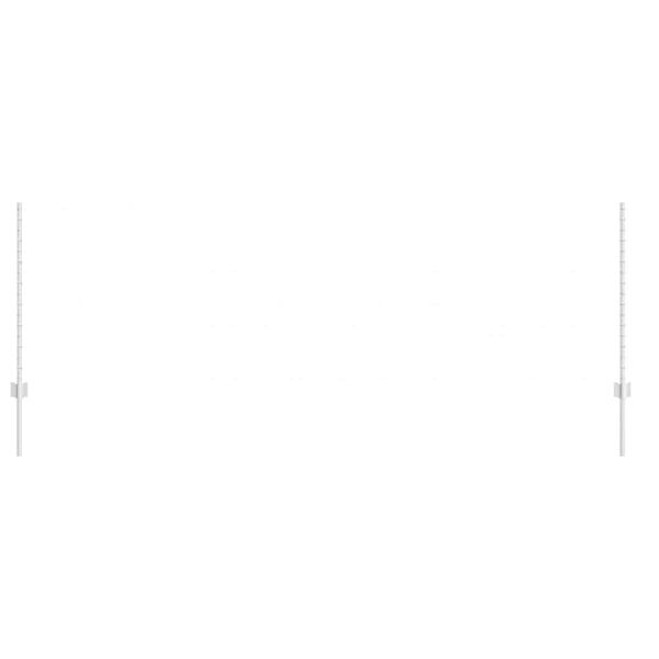 vidaXL Ograjni stebri 88 pcs srebrna 140 cm Jeklo