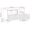 vidaXL TV omarica rjava 70x33x46 cm masivni les Mango