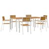 vidaXL Zunanja jedilnica 7 kos 200 x 90 x 75 cm