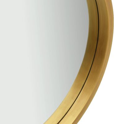 vidaXL Stensko ogledalo s pasom 60 cm zlato
