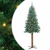 vidaXL Ožja jelka Zelena 210 cm PVC in trden bor