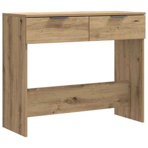 vidaXL Konzolna mizica artisan hrast 90x36x75 cm inženirski les