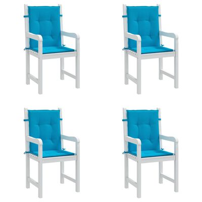 vidaXL Blazine za vrtne stole 4 kosi modre 100x50x3 cm oxford tkanina