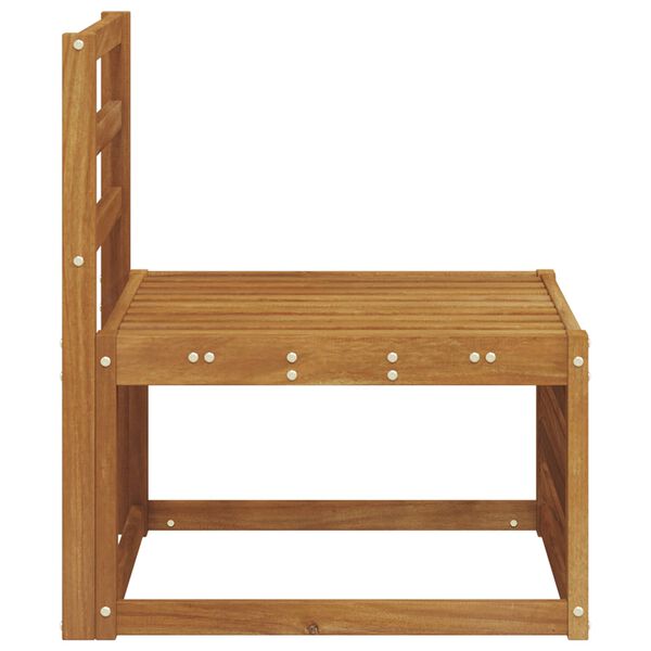 vidaXL Srednji zunanji kavč Masiven les akacije Naravna